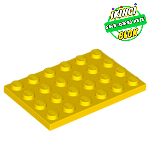 LEGO® 4 x 6 Plaka Sarı Sıfır