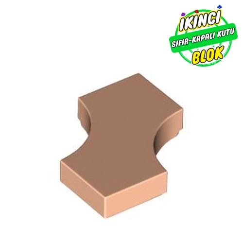 LEGO® Tile Special 2 x 2 with 2 Quarter Round Cutouts Açık Nugat Sıfır