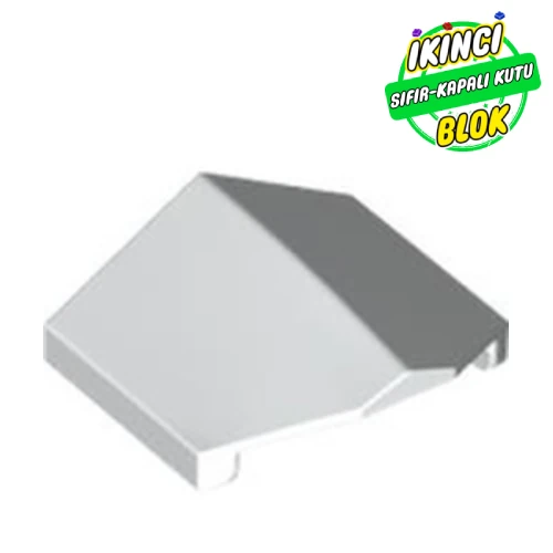 LEGO® Slope 33° 2 x 2 Double / Inverted Beyaz Sıfır