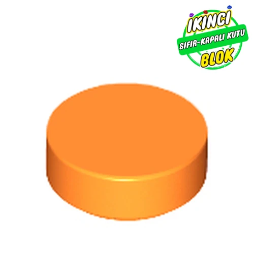 LEGO® Tile Round 1 x 1 Turuncu Sıfır