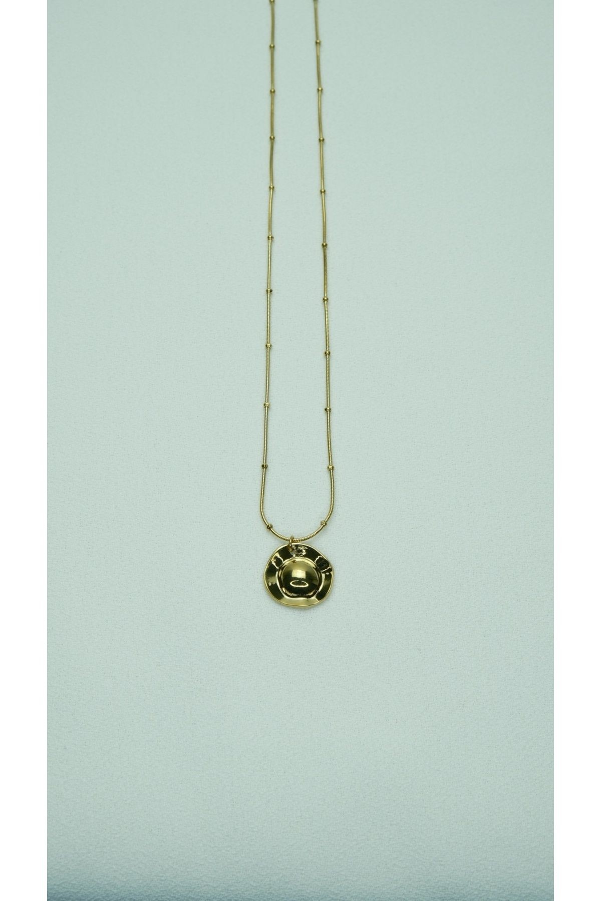 Çelik Pinterest Vintage Gold Kolye
