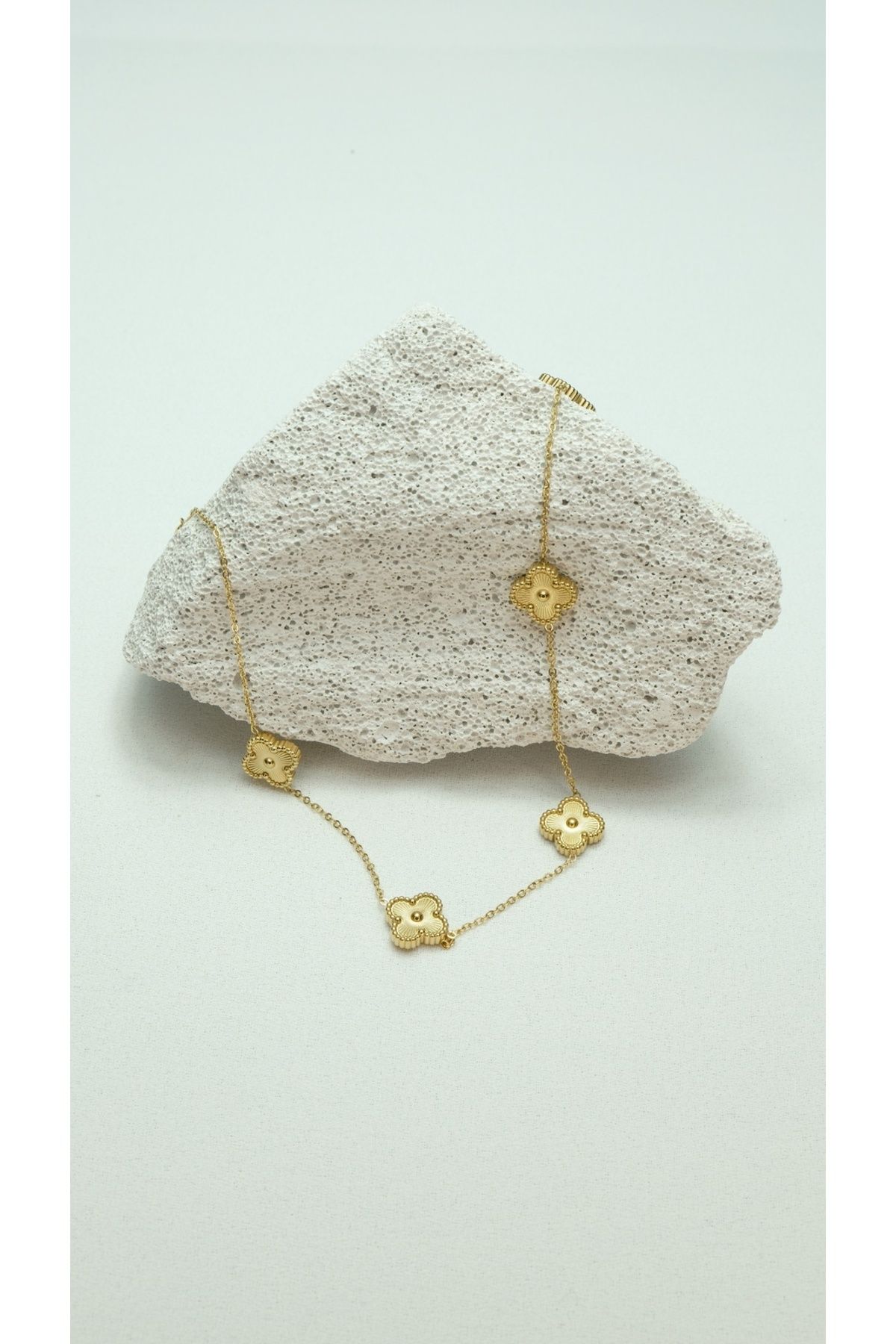 Çelik Van Cleef Gold Kolye