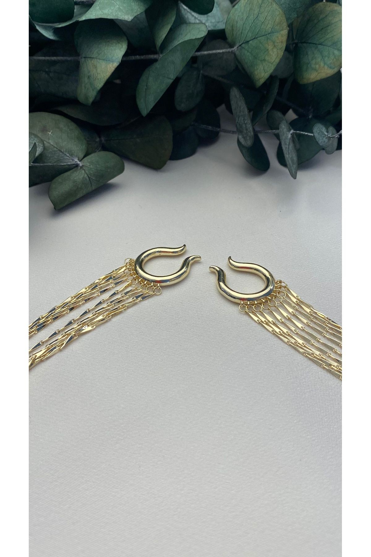 ALTIN KAPLAMA SARKIT EARCUFF GOLD