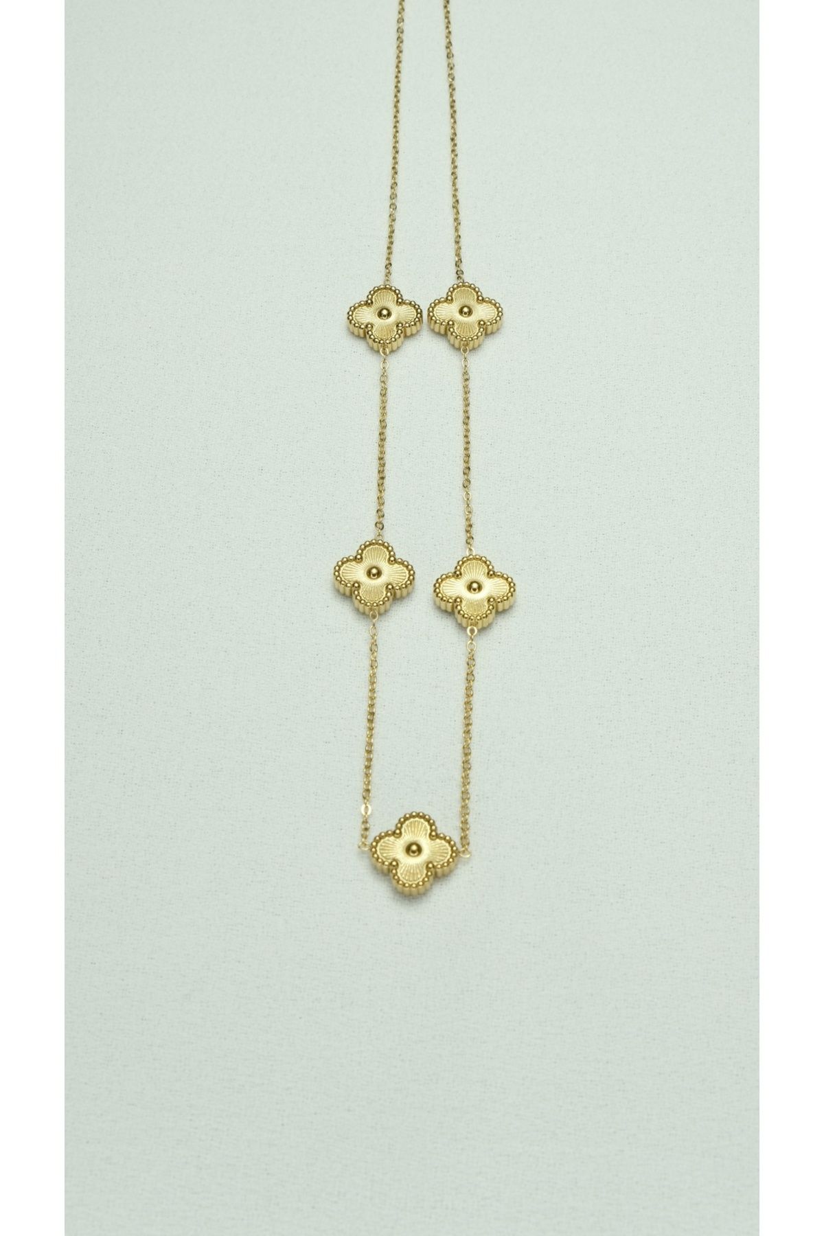 Çelik Van Cleef Gold Kolye
