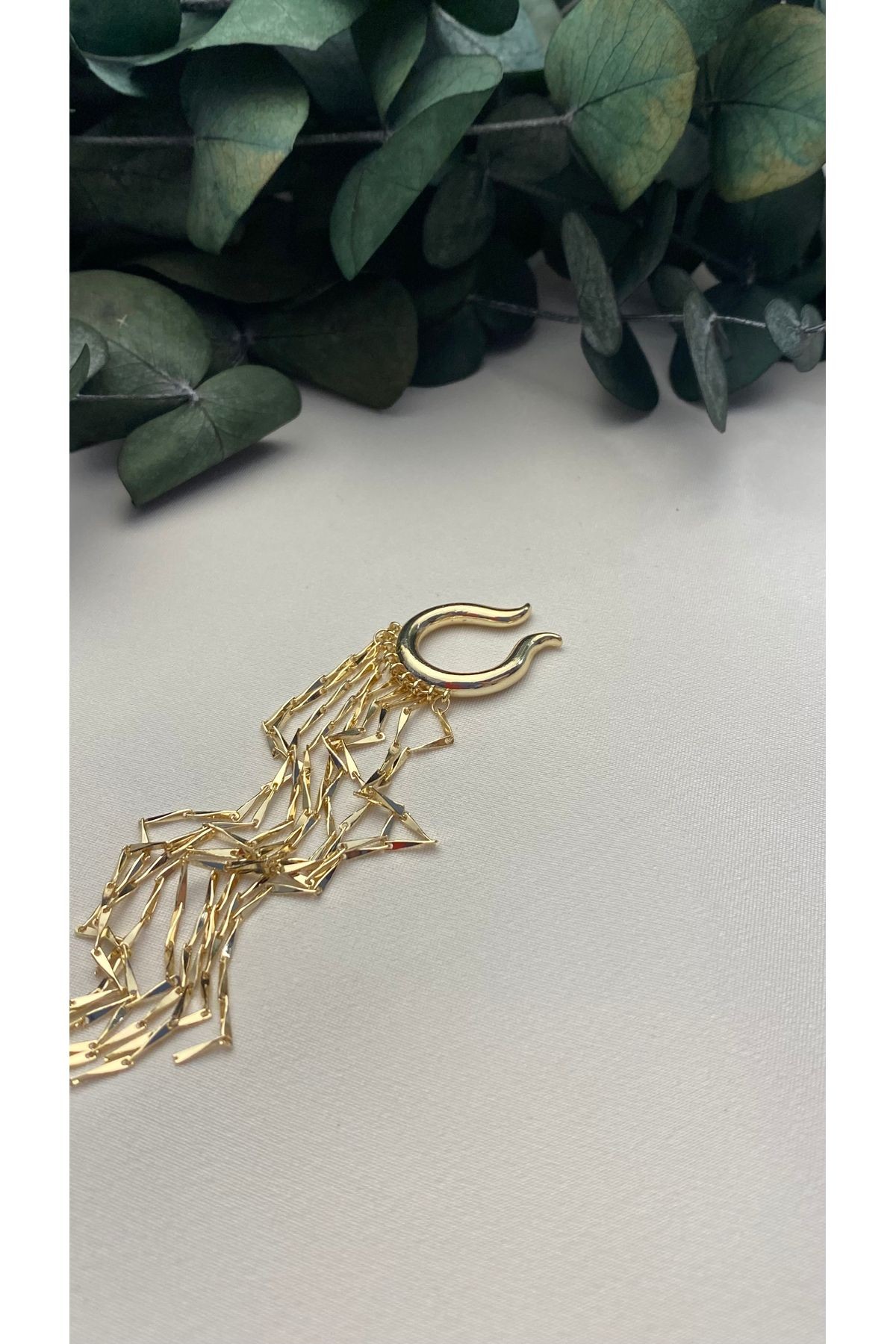 ALTIN KAPLAMA SARKIT EARCUFF GOLD