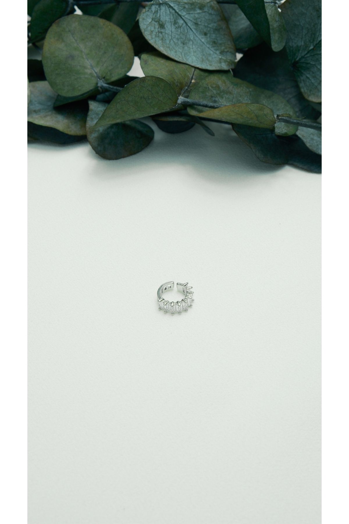 ALTIN KAPLAMA BAGET EARCUFF SİLVER