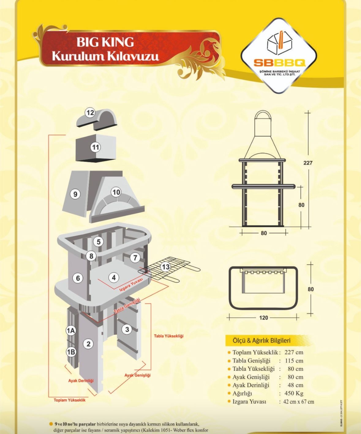 BIG KING ÖNÜ KAPALI BARBEKÜ
