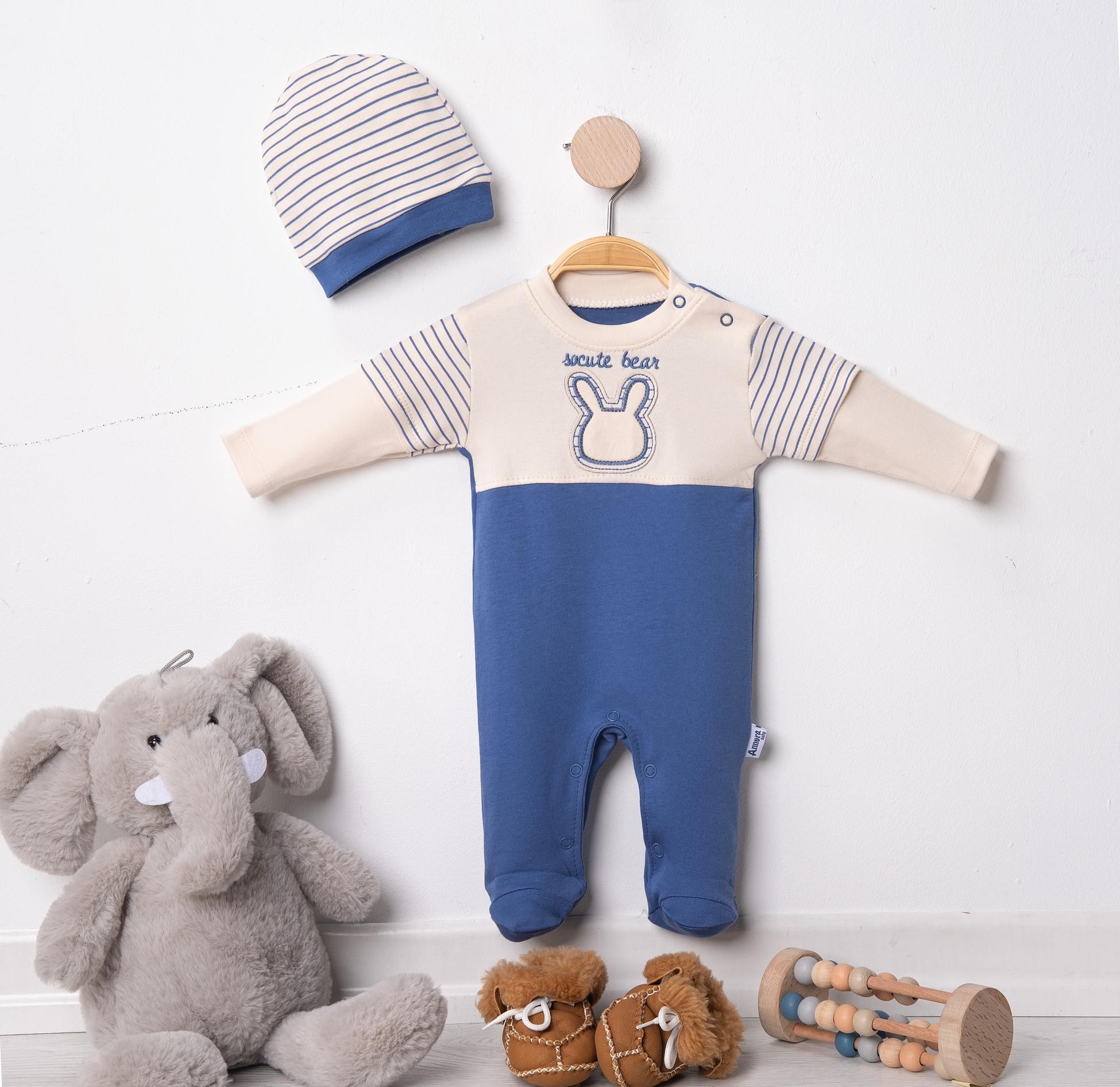 Cute Bear Erkek Bebek Tulumu