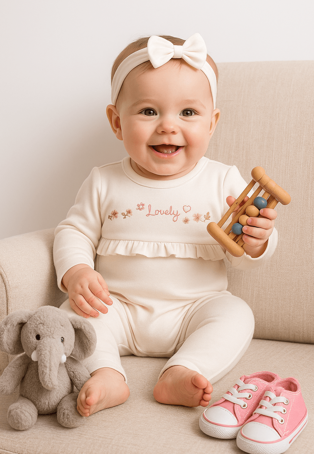 Lovely Kız Bebek Tulumu
