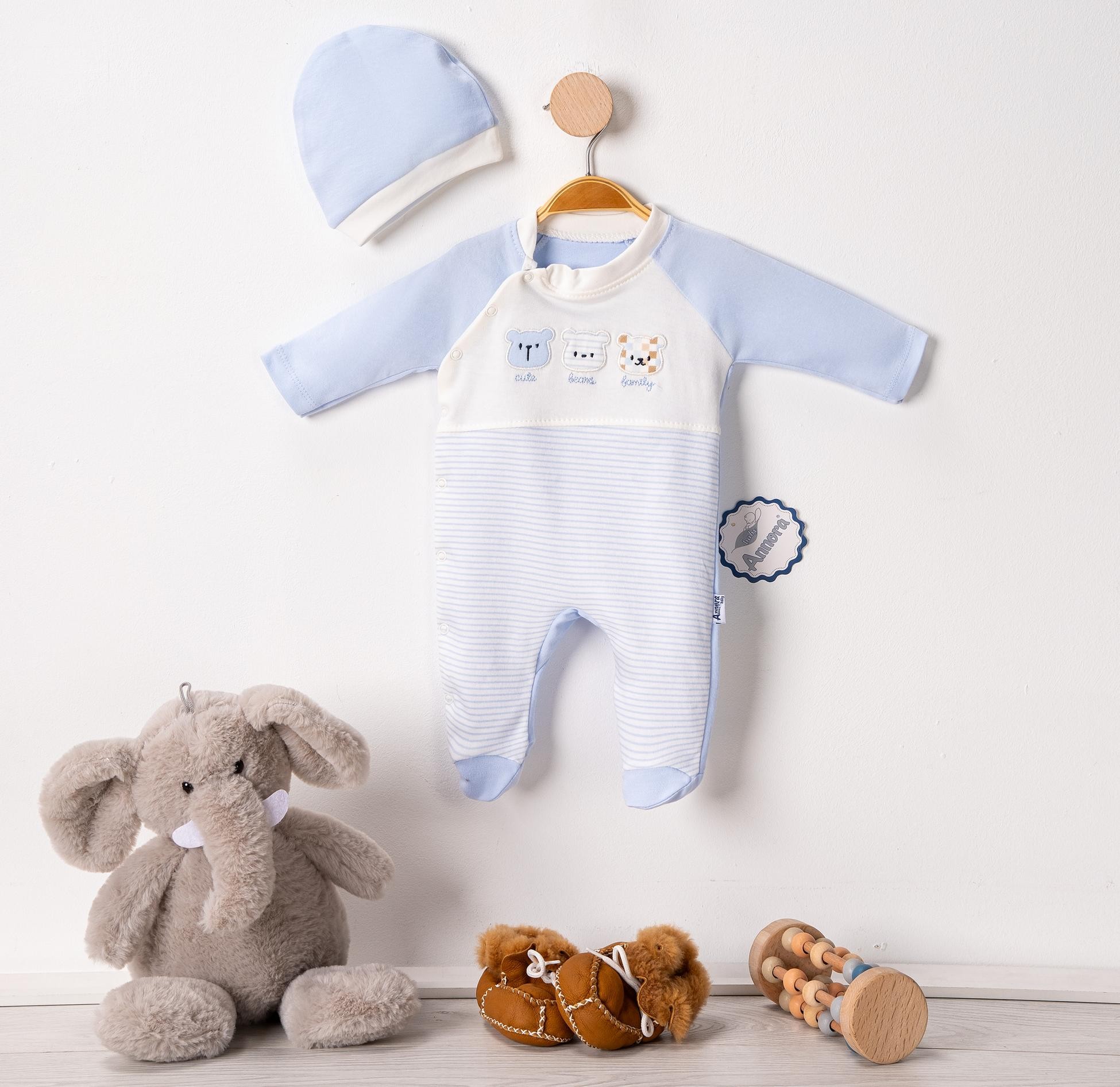 Bears Family Erkek Bebek Tulumu