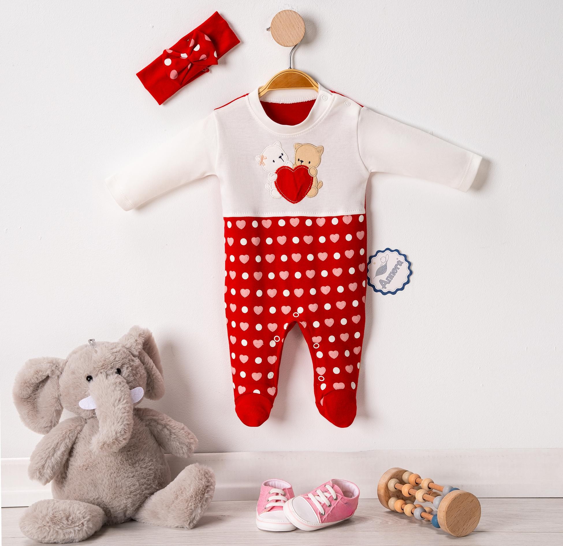 Lovely Ayıcıklar Kız Bebek Tulumu