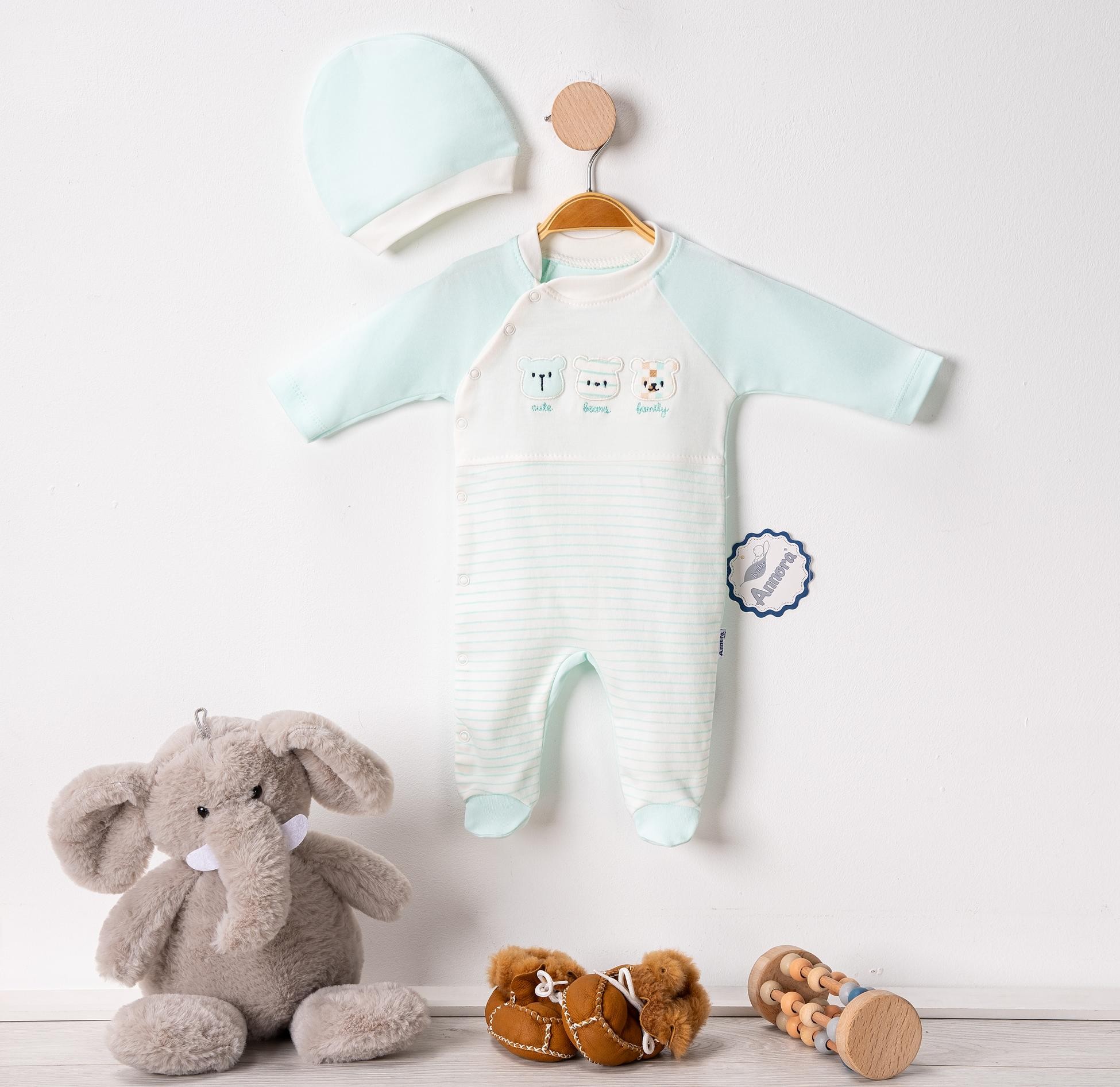 Bears Family Erkek Bebek Tulumu