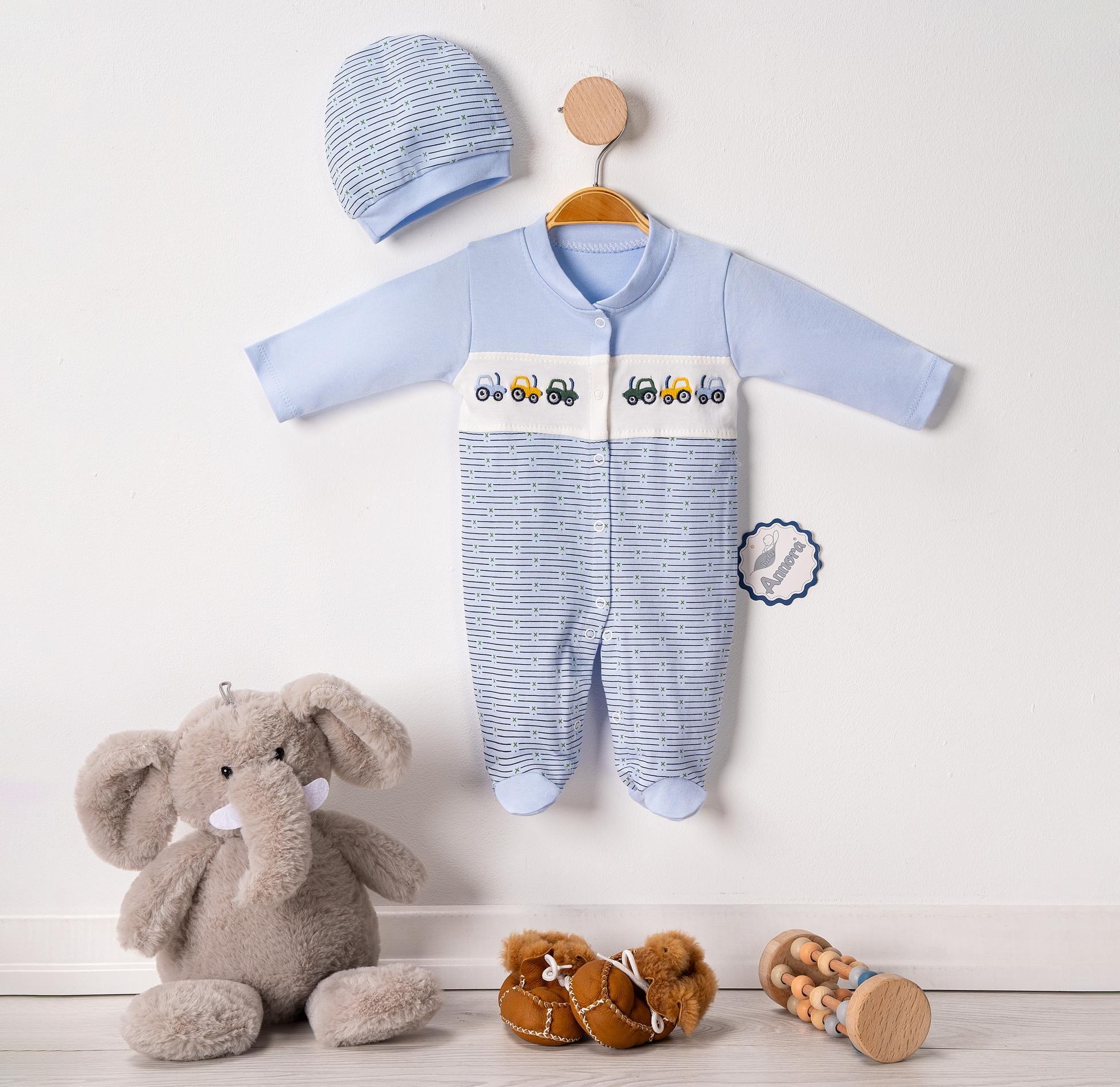 Minik Arabalar Erkek Bebek Tulumu