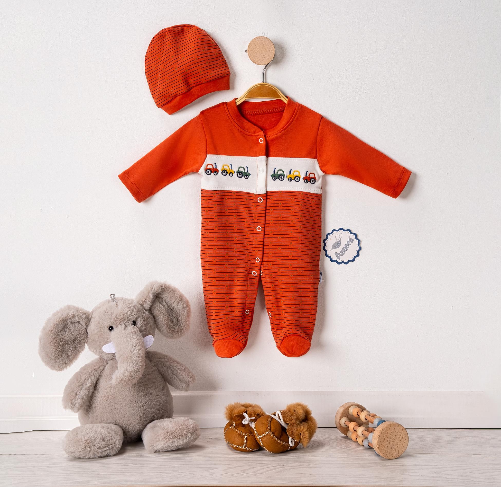 Minik Arabalar Erkek Bebek Tulumu