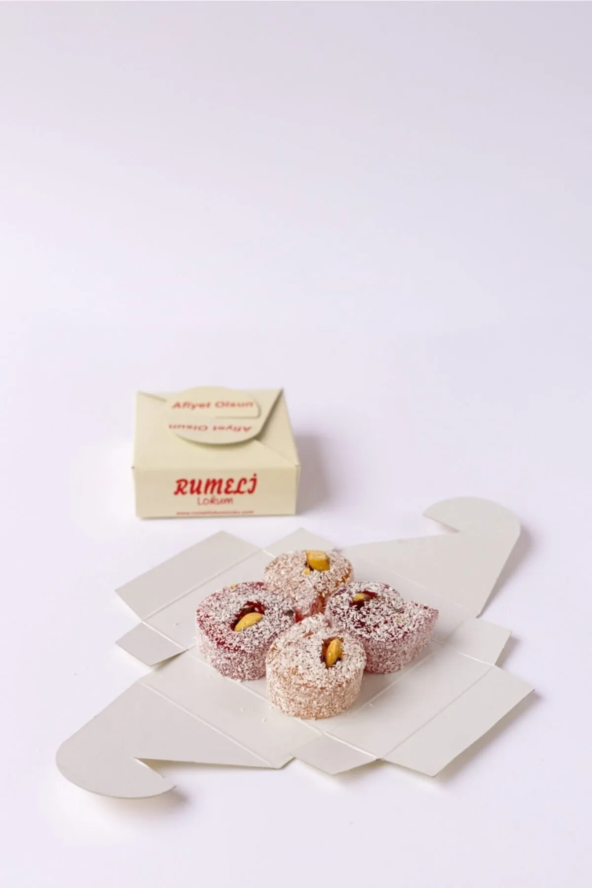 Mevlüt Şekeri/Lokumu (Fıstıklı Sarma Lokum)