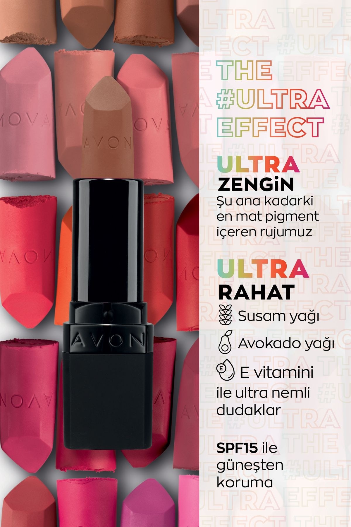 Avon Ultra Mat Ruj Marvellous Mocha