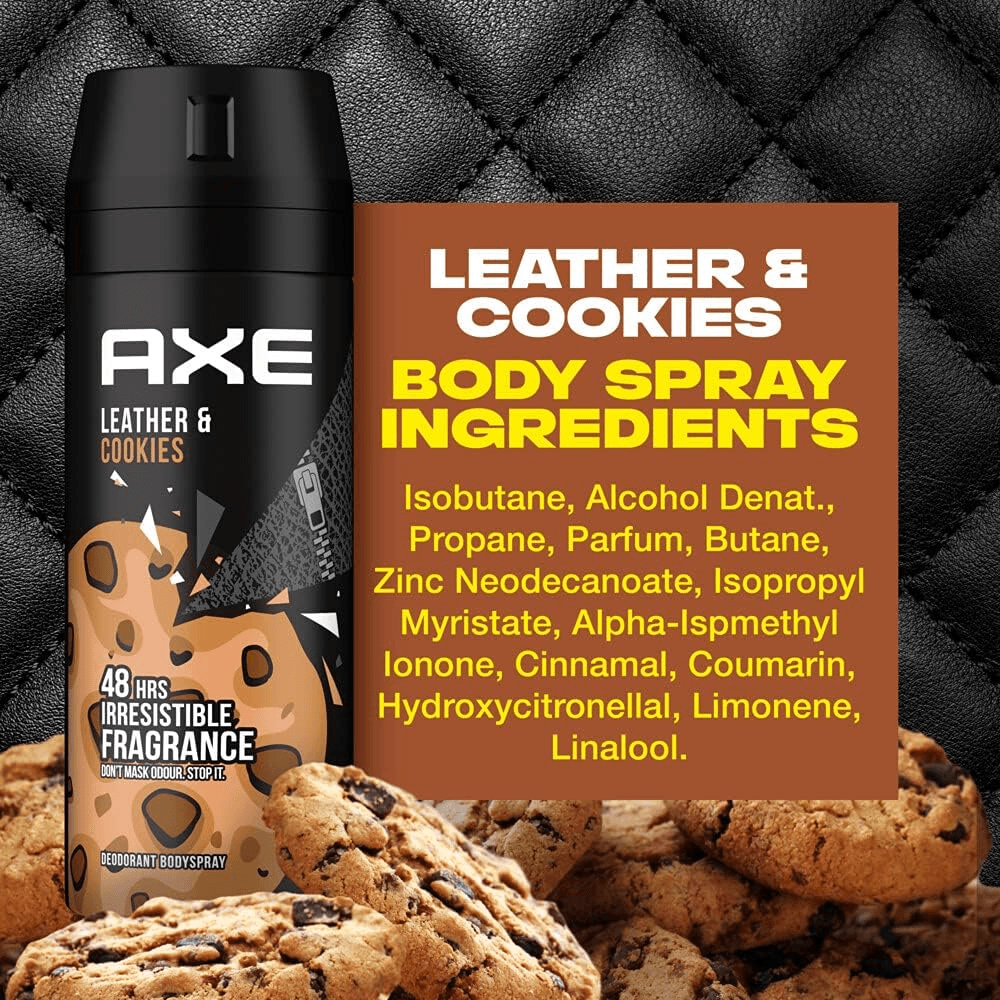 Axe Erkek Deodorant & Bodyspray Leather & Cookies 48 Saat Etkileyici Koku (150 ml)