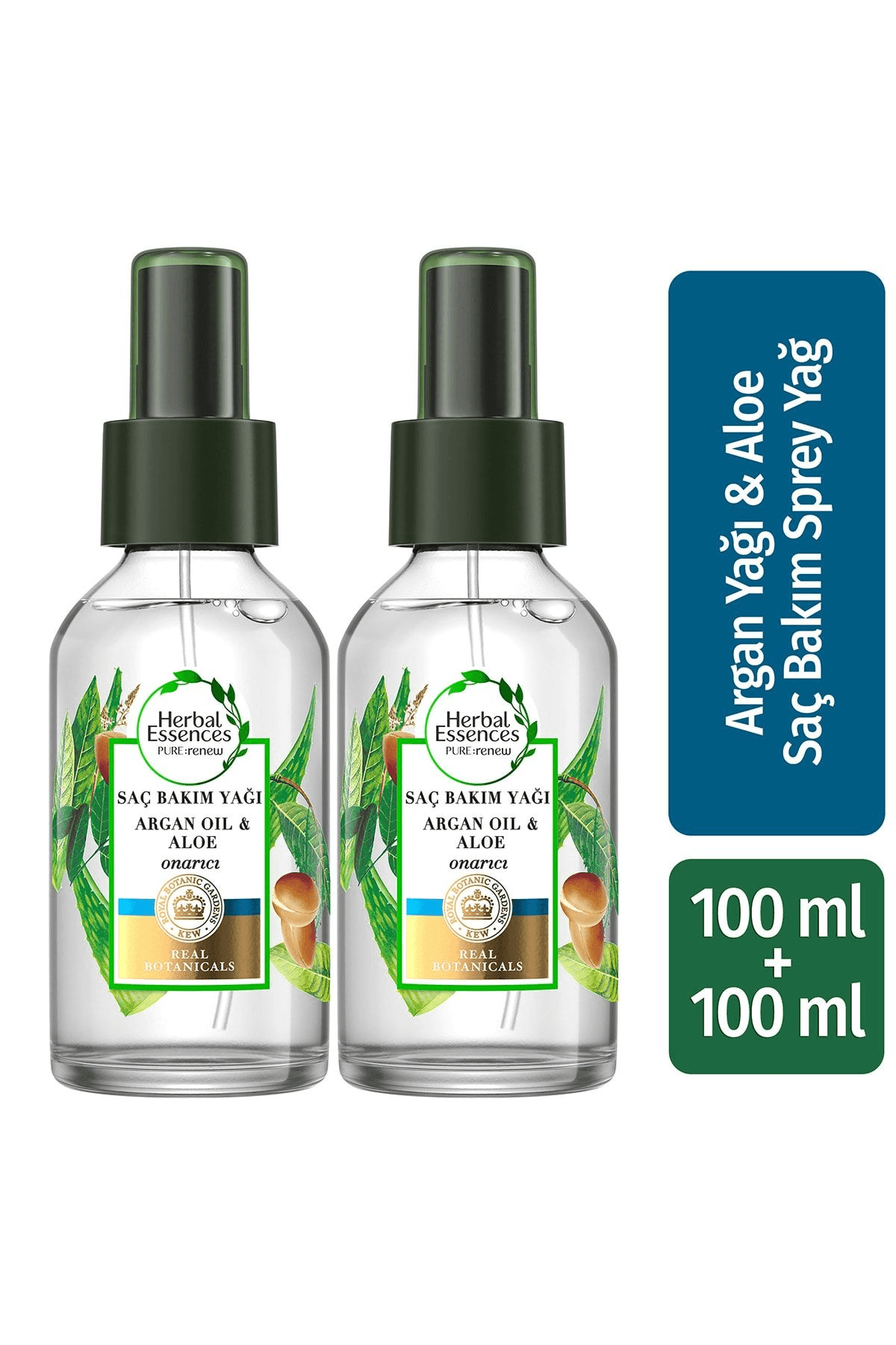 Herbal Essences Argan Yağlı Onarıcı Sprey Yağ 100 ml X 2 Adet