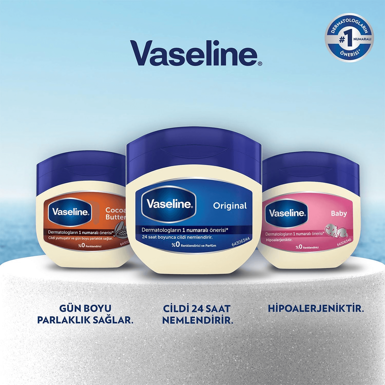 Vaseline Nemlendirici Jel Krem Cocoa Butter, 100 ml