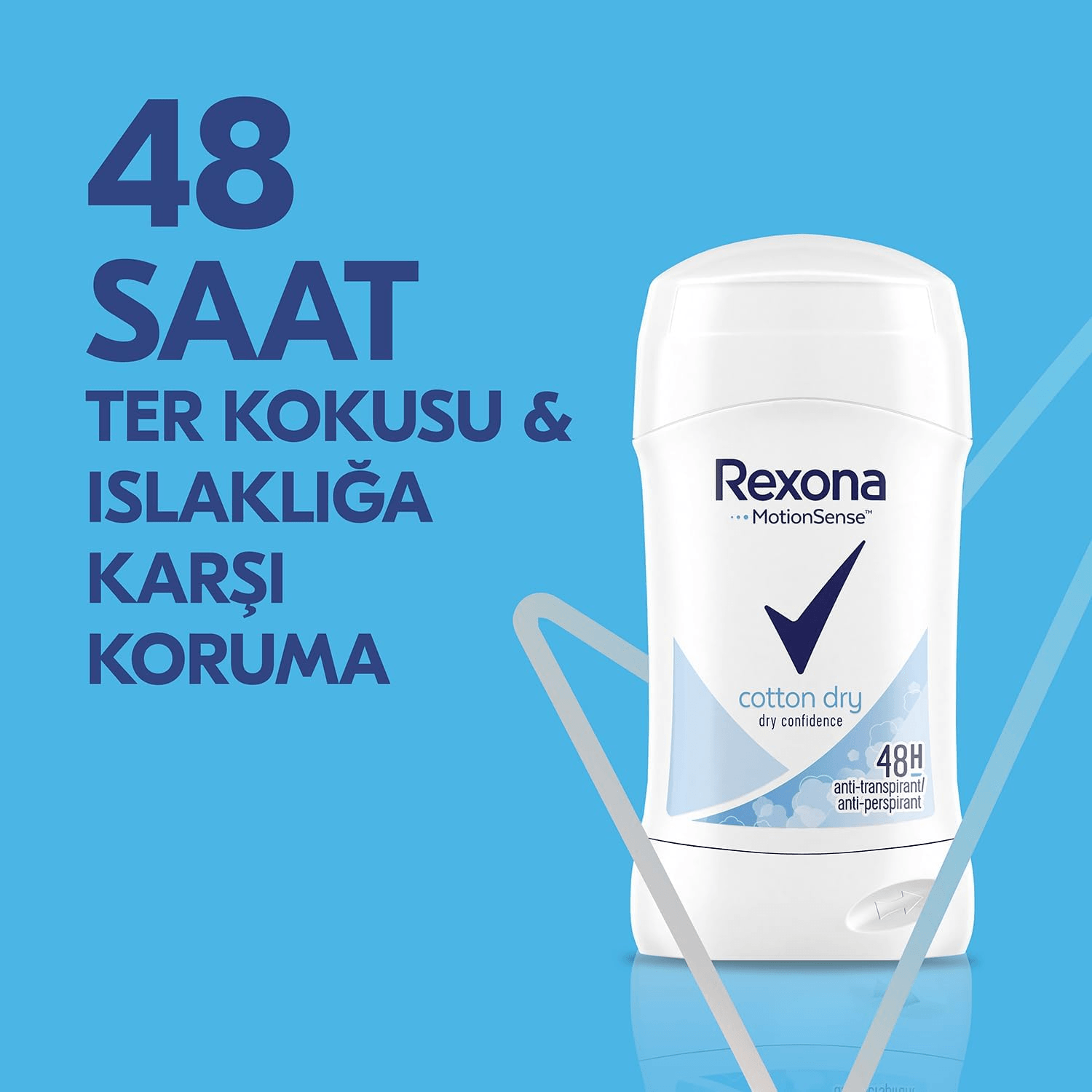 Rexona MotionSense Kadın Stick Deodorant Cotton Dry 40 ml