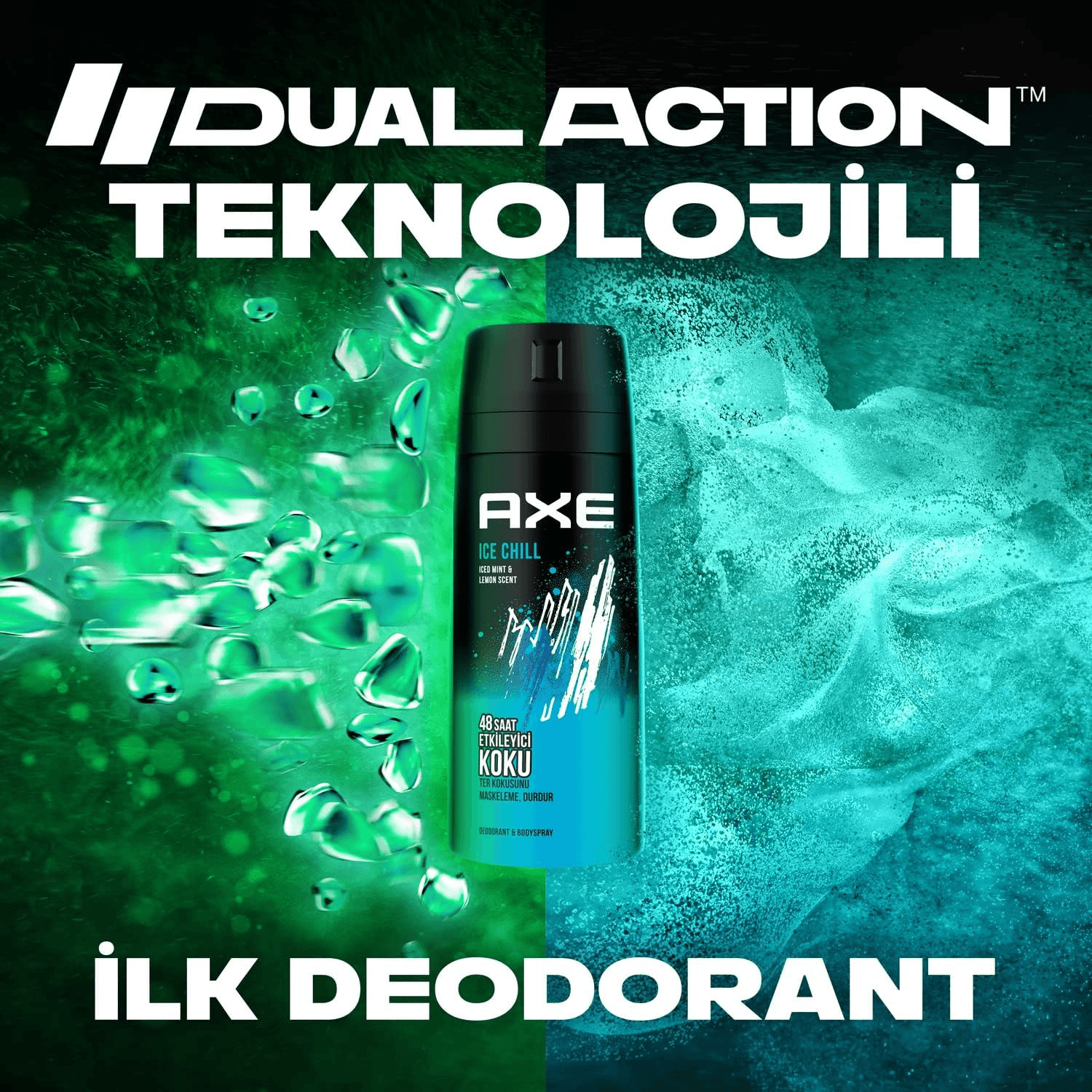 Axe Erkek Deodorant & Bodyspray Ice Chill 48 Saat Etkileyici Koku (150 ml)