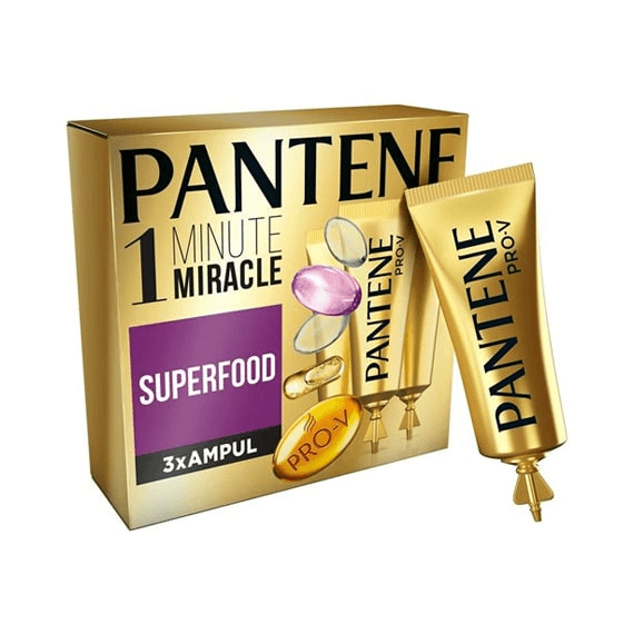 Pantene Ampul 1 Dakikada Mucize Superfood 3 x 15 ml