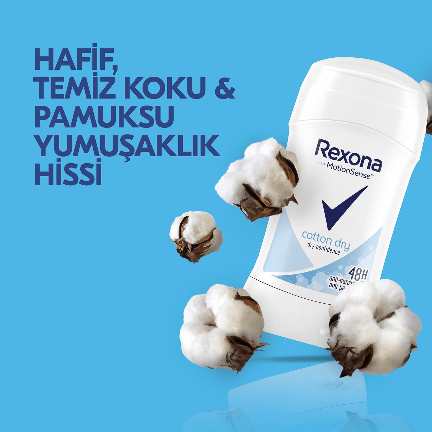 Rexona MotionSense Kadın Stick Deodorant Cotton Dry 40 ml