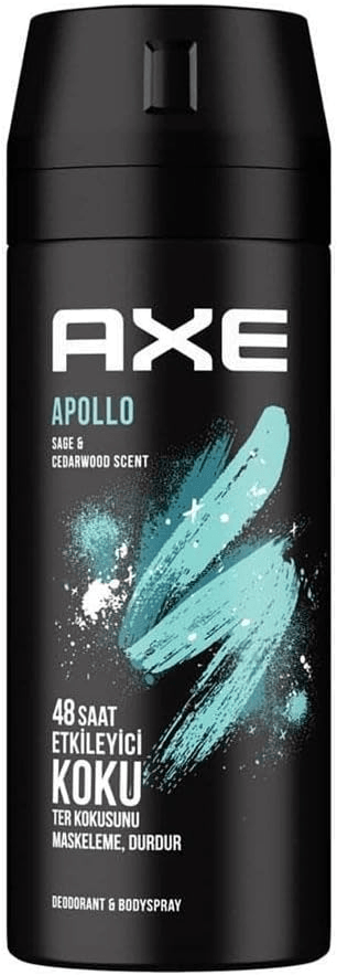 Axe Erkek Sprey Deodorant Apollo 48 Saat Etkileyici Koku Vücut Spreyi 150 ml