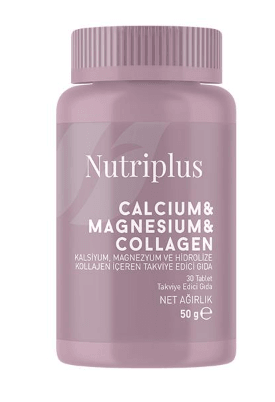 Nutriplus Kalsiyum & Magnezyum & Kolajenli Tablet 30 Adet