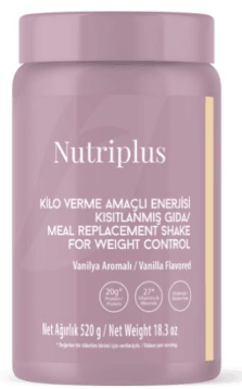 Nutriplus Kilo Verme Amaçlı Enerjisi Kısıtlanmış Gıda Vanilya Aromalı 520 gr