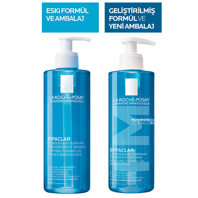 La Roche Posay Effaclar Jel Yağlı Ve Akneye Eğilimli Ciltler için Yüz Temizleme Jeli 400 ml