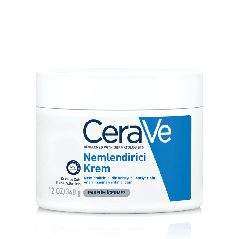 CeraVe Nemlendirici Yüz Ve Vücut Kremi - Kuru Ciltler İçin Seramid Ve Hyalüronik Asit İçerikli 340 gr