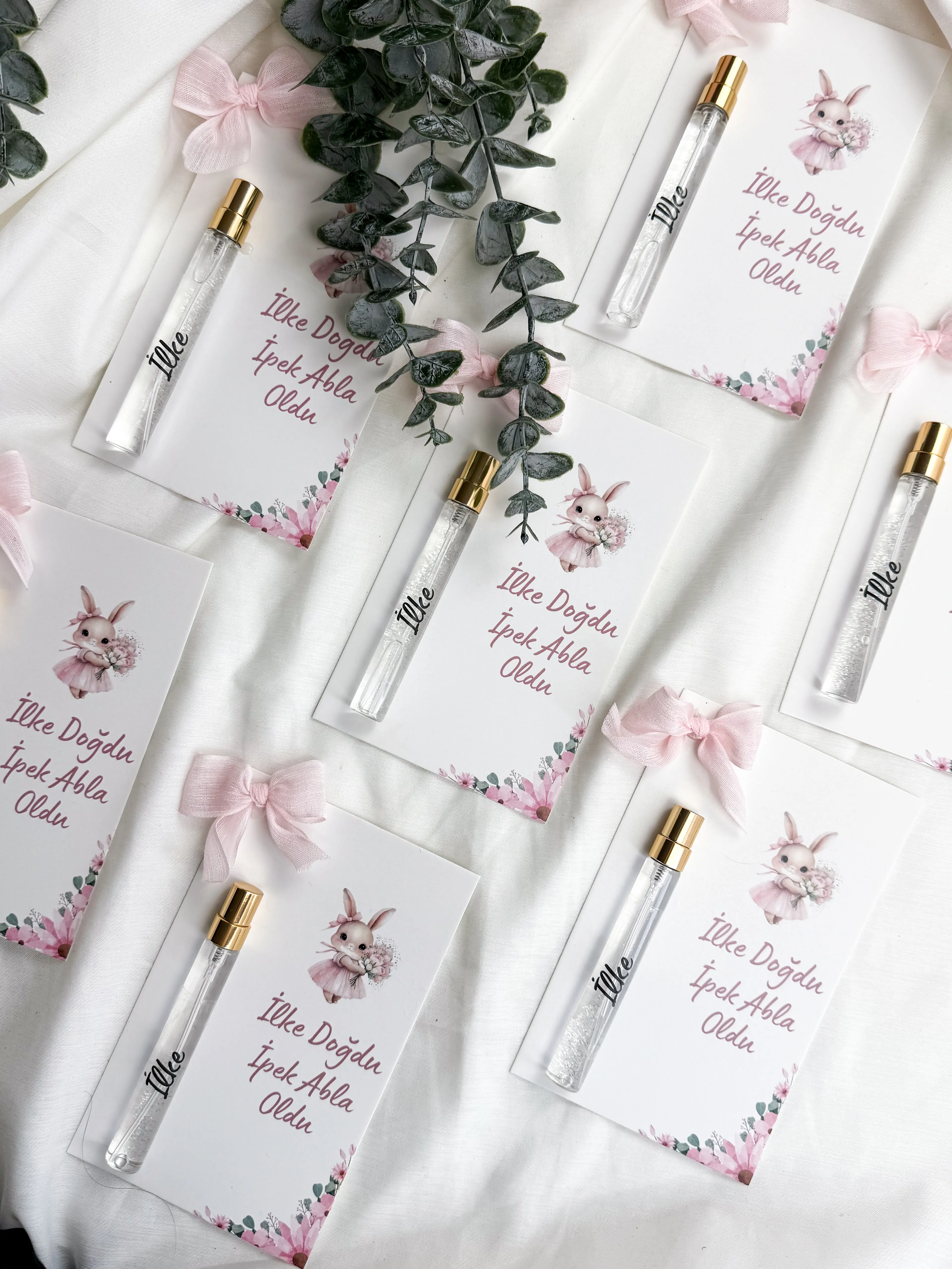 Kartlı Spreyli Kurdeleli Kolonya