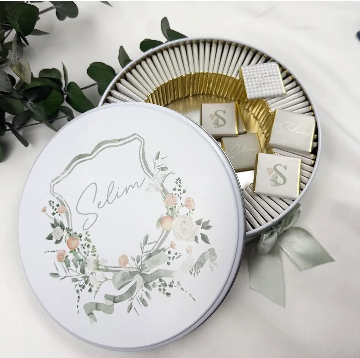 İsme Özel Erkek Bebek Çikolatası