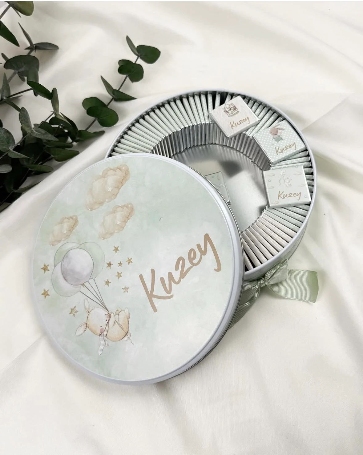 Kutuda İsme Özel Bebek Çikolatası 100 Adet