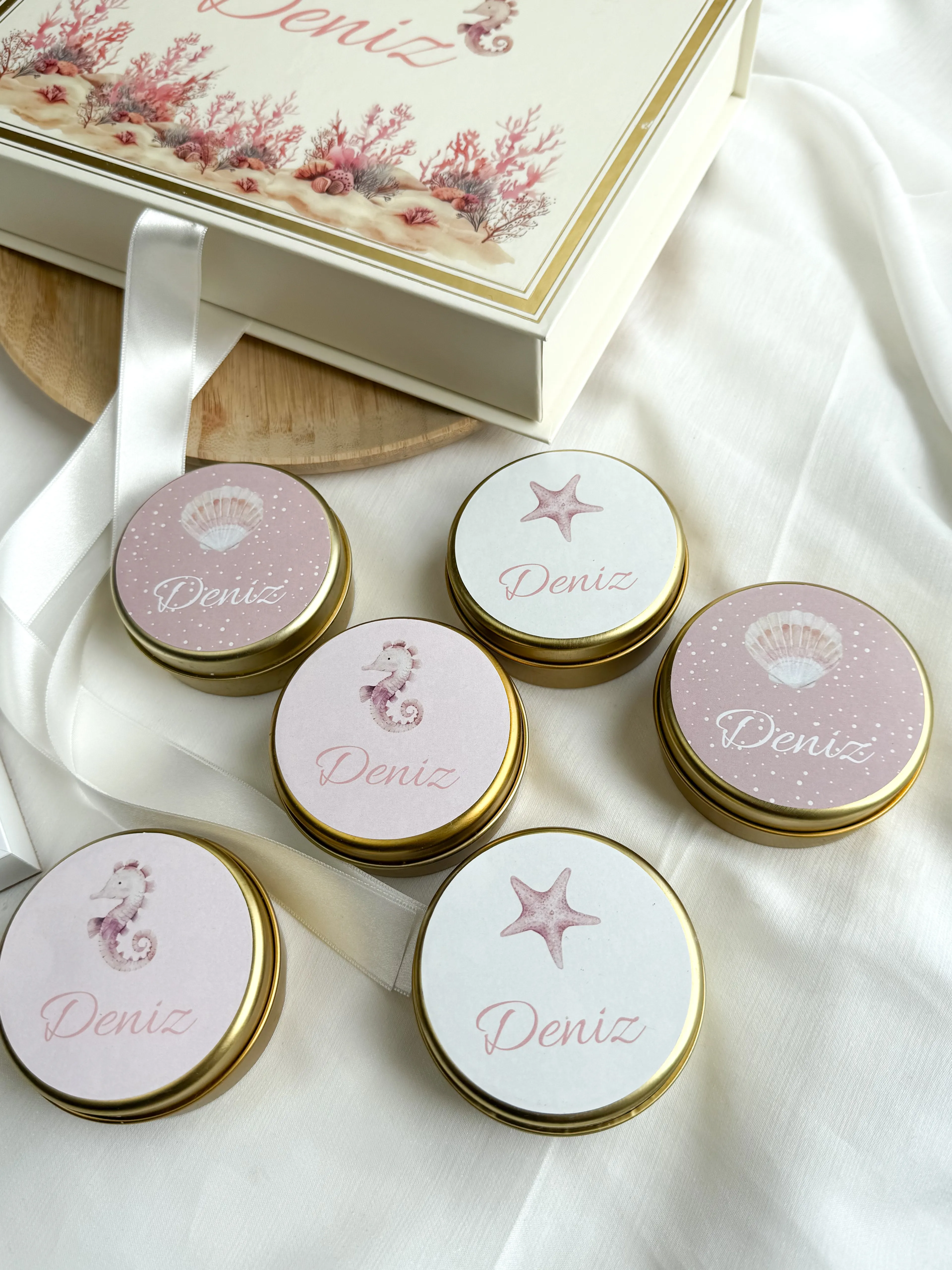 Metal Kutuda Mum Hediyelik