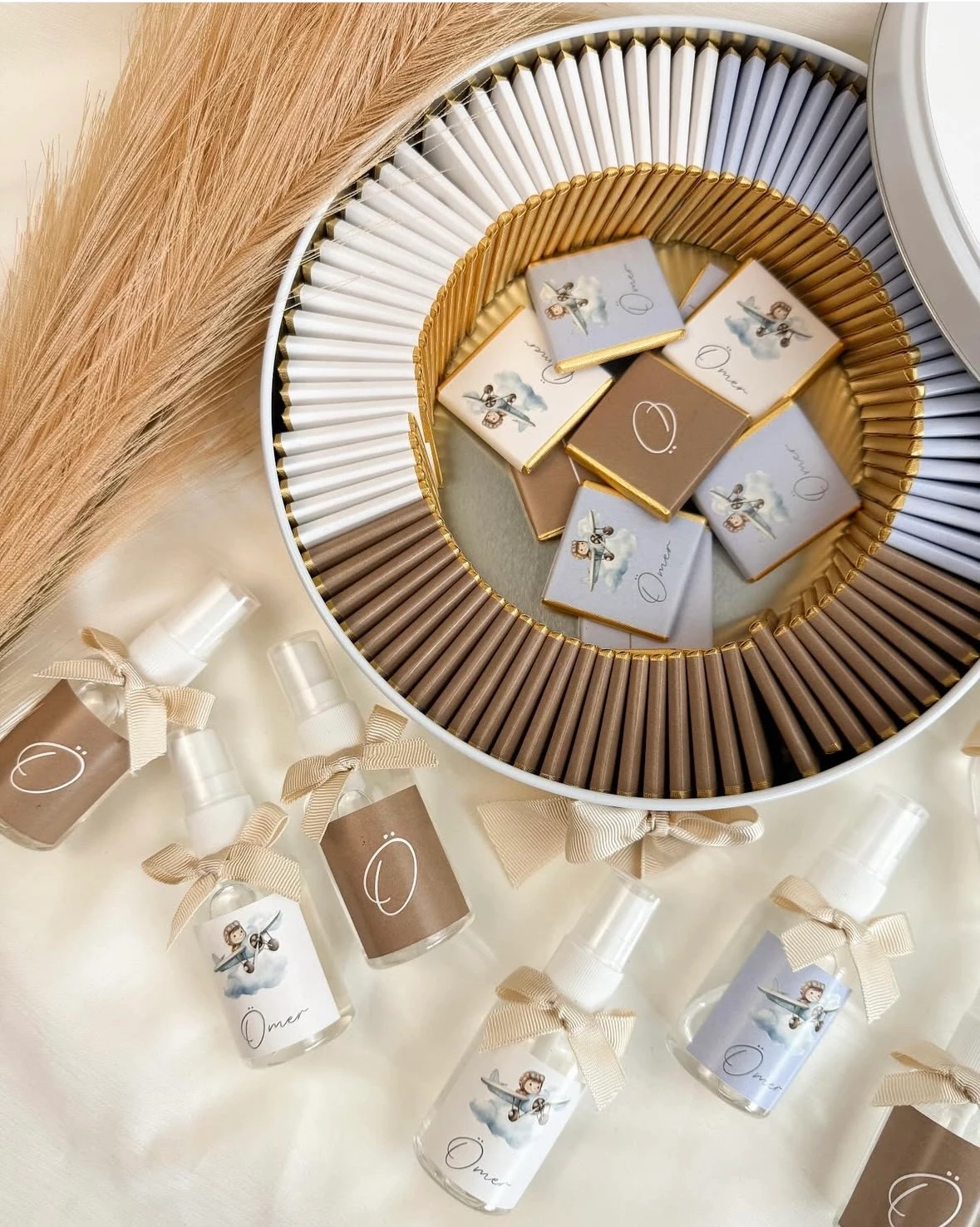 İsme Özel Metal Kutuda Bebek Çikolatası