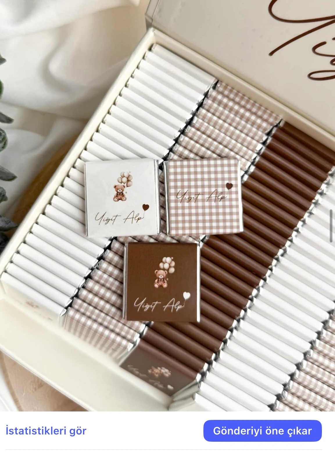 Kitap Kutuda Bebek Çikolatası 100 Adet