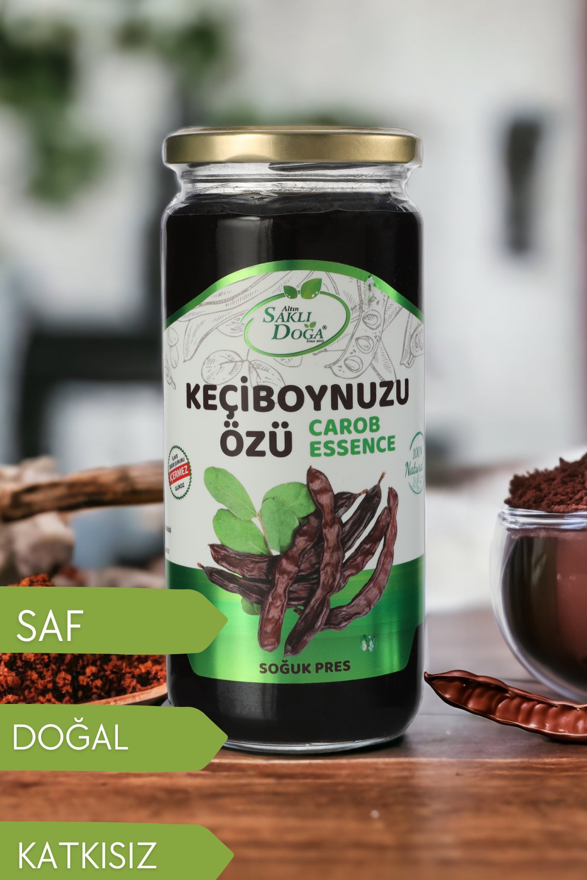 Premium Keçiboynuzu Pekmezi Özü Katkısız Doğal 640 Gr