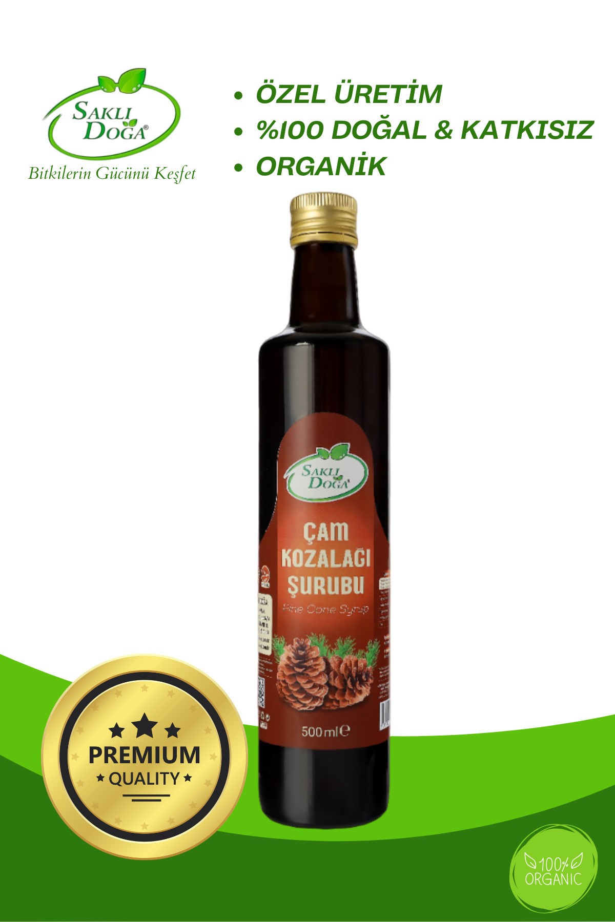 Premium Çam Kozalağı Şurubu 500 ML