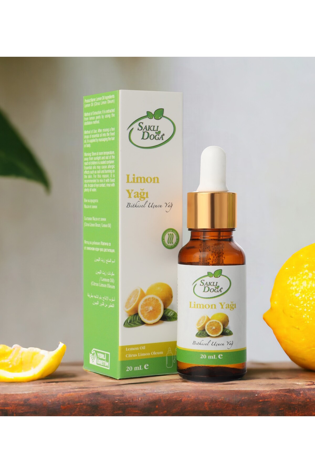 Premium %100 Saf Doğal Katkısız Seyretilmemiş Limon Yağı 20 Ml