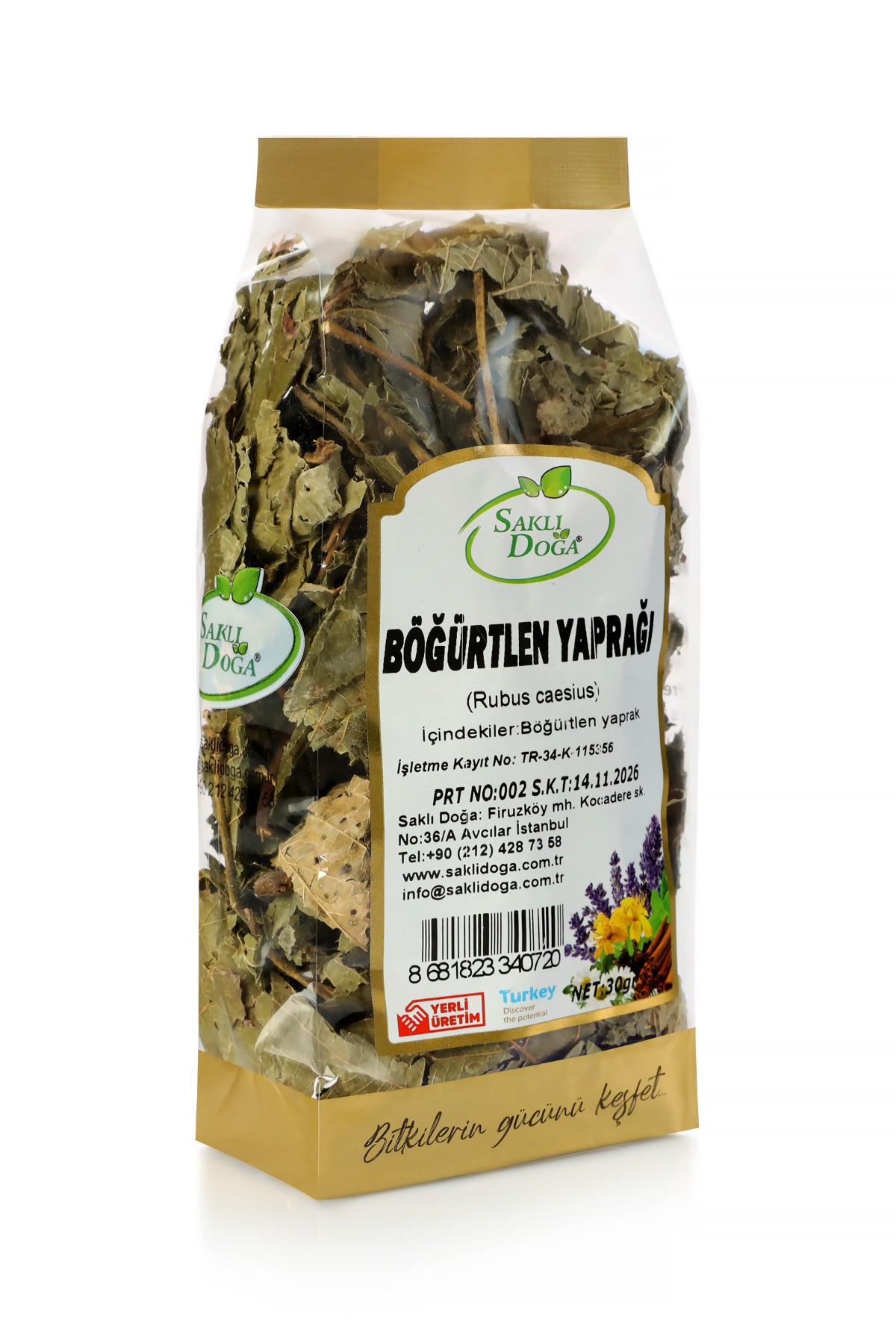 Premium Böğürtlen Yaprak - Böğürtlen Çay 30 Gr