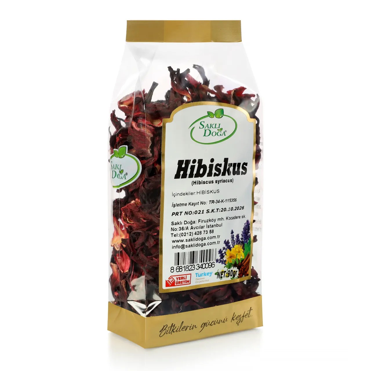 Premium %100 Doğal Hibiskus - Hibiscus Çayı 90 gr