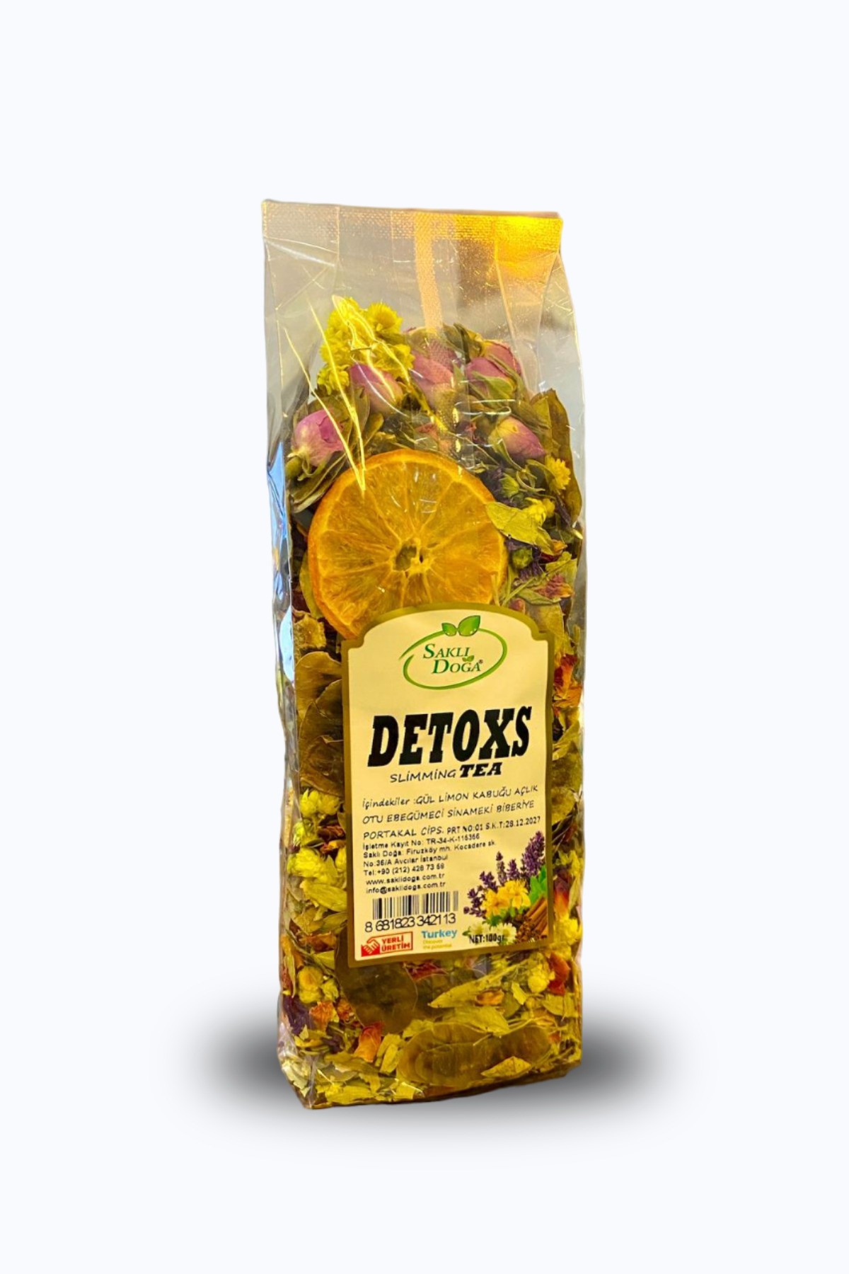 Detoks Çayı Detox bitkisel çayı organik doğal 100 gr