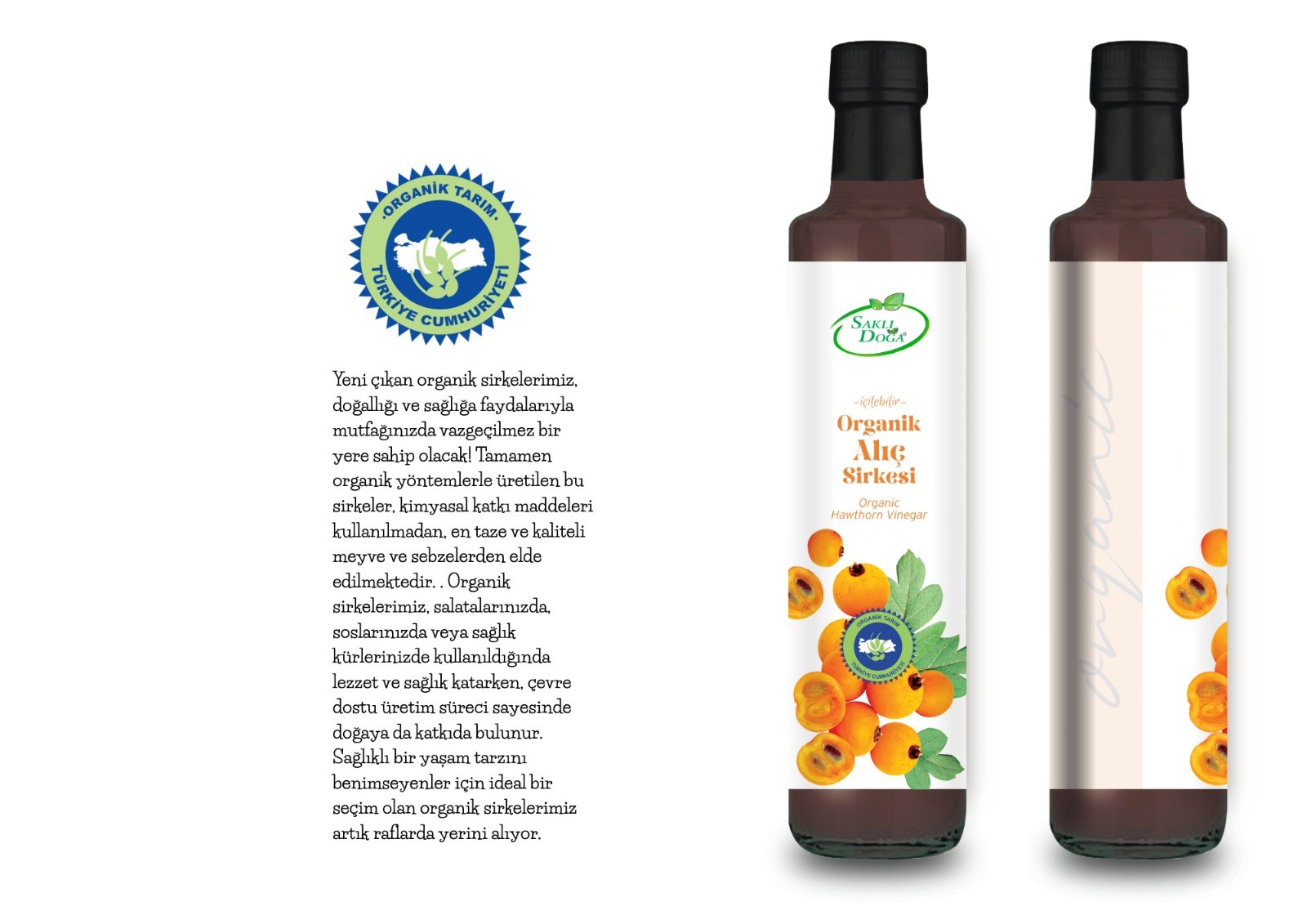 Organik Alıç Sirkesi 500ml