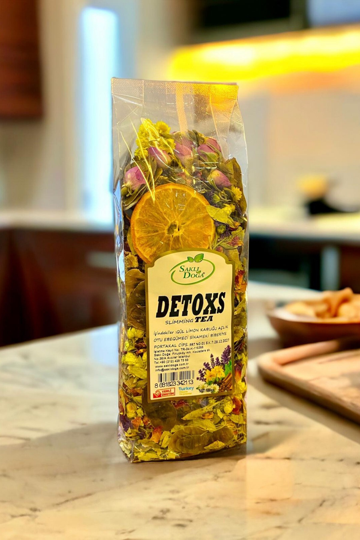 Detoks Çayı Detox bitkisel çayı organik doğal 100 gr