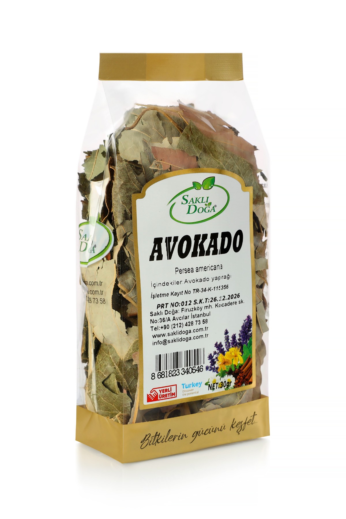 Premium Avokado Yaprağı 30 Gr