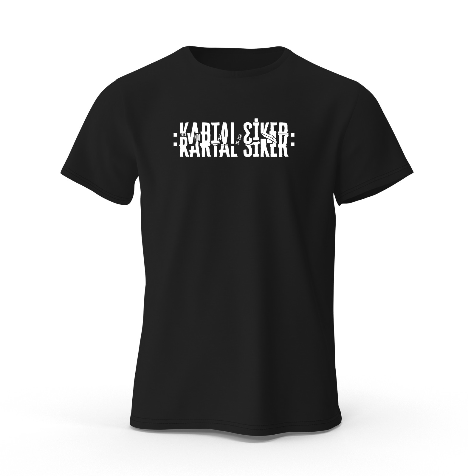 ŞİFRELİ KARTAL Siyah T-shirt (outlet)