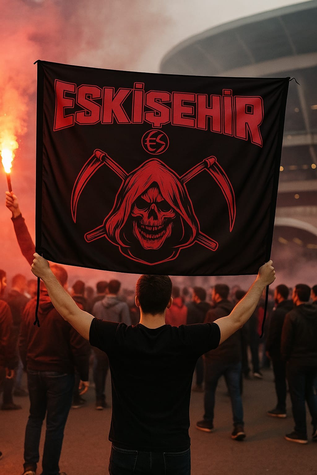 Eskişehir Kırmızı Siyah Bayrak