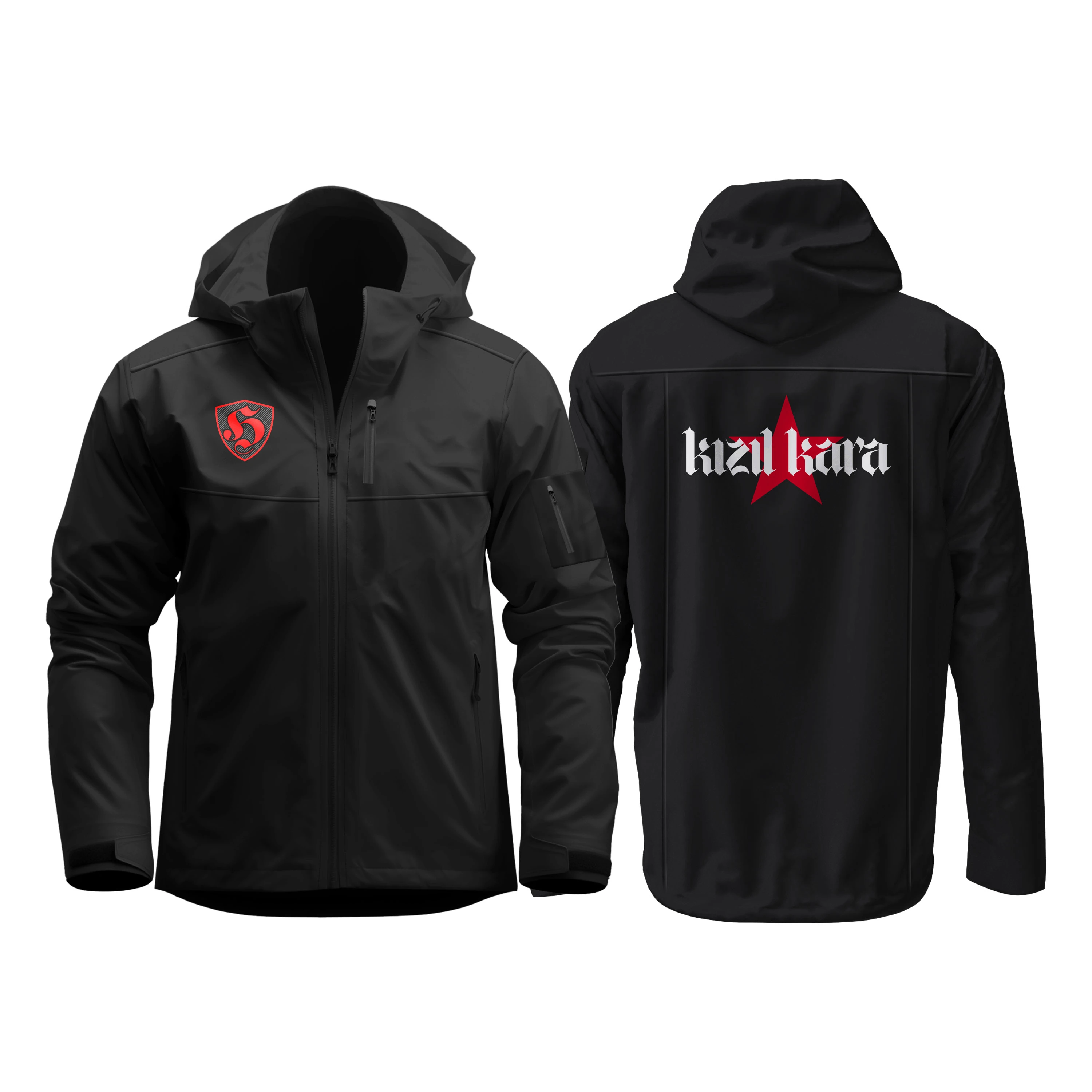 Kırmızı Ultras (KızılKara Sırt Baskılı) Softshell Mont